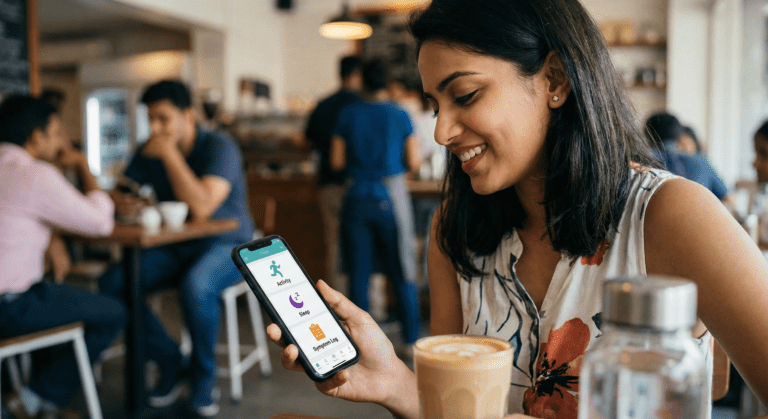 gemini 3 pro image preview 2k a health tracking pho